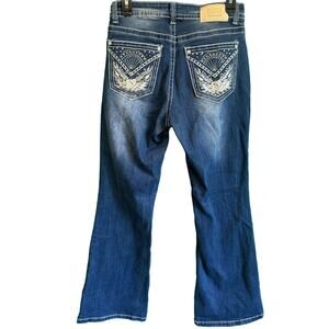 Angel Designed in LA Embroidered Pockets Embellished Jeans Women's 7/26